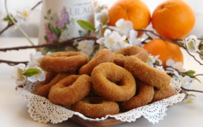 Rosquillas de naranja fritas
